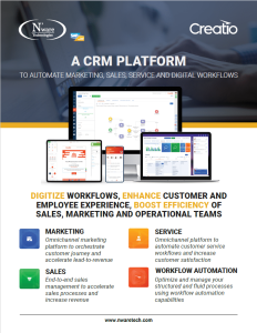 Creatio CRM brochure cover