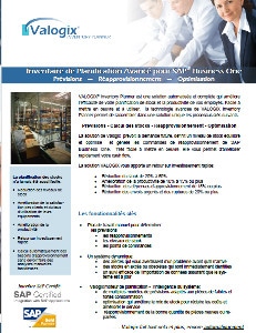 Planificateur d'inventaire pour SAP Business One par Valogix