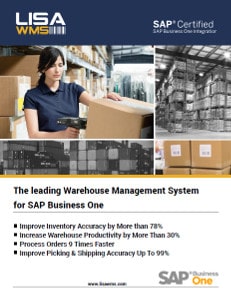 LISA WMS warehouse management system brochure for SAP Business One by N`Ware Technologies