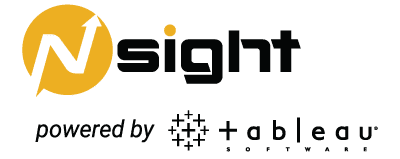 Nsight logo powered by Tableau software logo