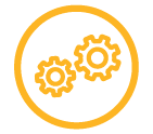 Two gears icon